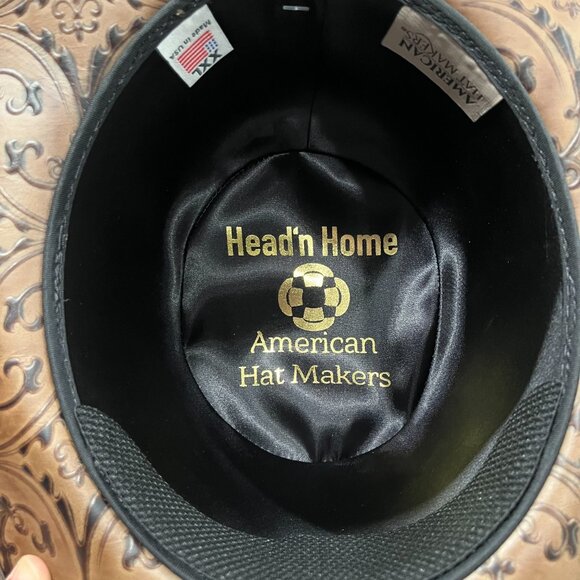 Leather Cowboy Brown Western Hat‎ XXL Falcon Two Tone American Hat Makers main image 4